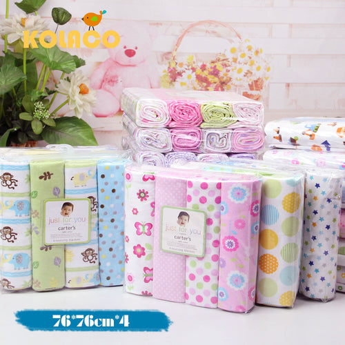 4 pcs/lot newborn Baby bed sheets 100% cotton crib sheet  76 x 76 cm baby bedding set super soft infant sheets for boys girls