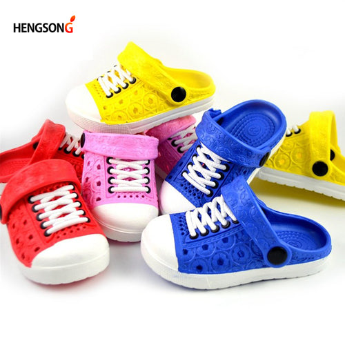 2017 Unisex Children Beach Slippers Kids Unisex Baby Boys Clogs Shoes Girls Sandals Garden Slippers Drag For 1-5 Years CX986168