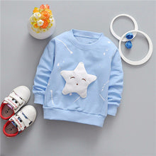 Baby Girls Boys t-shirt Long Sleeve Star Pattern Sport t-shirts for girls Cotton Children Clothes