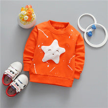 Baby Girls Boys t-shirt Long Sleeve Star Pattern Sport t-shirts for girls Cotton Children Clothes