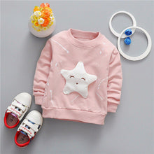 Baby Girls Boys t-shirt Long Sleeve Star Pattern Sport t-shirts for girls Cotton Children Clothes