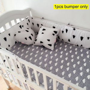 Muslinlife(1pcs bumper only)Fashion hot crib bumper infant bed,baby bed bumper clauds/star/dot/tree,safe protection for baby use