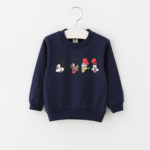 Summer autumn baby cartoon printing cotton long-sleeved fashion cartoon sweater 0-3 years cartoon animal candy color shirt