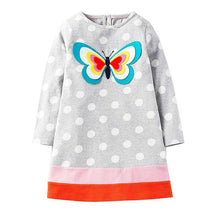 Princess Costume Baby Girls Birthday Dress 2017 Brand Tunic Dress Kids Clothing Applique Robe Fille 100% Cotton Children Dresses
