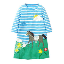 Princess Costume Baby Girls Birthday Dress 2017 Brand Tunic Dress Kids Clothing Applique Robe Fille 100% Cotton Children Dresses