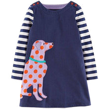Princess Costume Baby Girls Birthday Dress 2017 Brand Tunic Dress Kids Clothing Applique Robe Fille 100% Cotton Children Dresses
