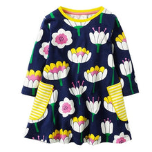 Princess Costume Baby Girls Birthday Dress 2017 Brand Tunic Dress Kids Clothing Applique Robe Fille 100% Cotton Children Dresses