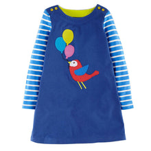 Princess Costume Baby Girls Birthday Dress 2017 Brand Tunic Dress Kids Clothing Applique Robe Fille 100% Cotton Children Dresses