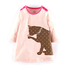 Princess Costume Baby Girls Birthday Dress 2017 Brand Tunic Dress Kids Clothing Applique Robe Fille 100% Cotton Children Dresses