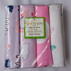 4 pcs/lot newborn Baby bed sheets 100% cotton crib sheet  76 x 76 cm baby bedding set super soft infant sheets for boys girls