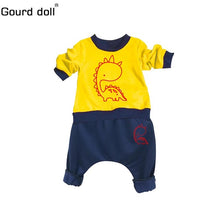 Gourd doll Baby Boy Girl Clothes Spring Baby Clothing Sets Cartoon Printing Sweatshirts+Casual Pants 2Pcs for Baby Clothes