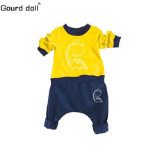 Gourd doll Baby Boy Girl Clothes Spring Baby Clothing Sets Cartoon Printing Sweatshirts+Casual Pants 2Pcs for Baby Clothes