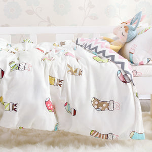 1pcs 100% Cotton Baby Bedding Set Quilt cover for Newborn Babies Crib Bedding Bed sack Baby Duvet Covers(without filling)