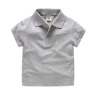 Hot New Boys Polo Shirts Summer Polo shirts for Boy Short Sleeve Tops Tees Solid Color Kids Clothes Polo Shirt Children Clothing