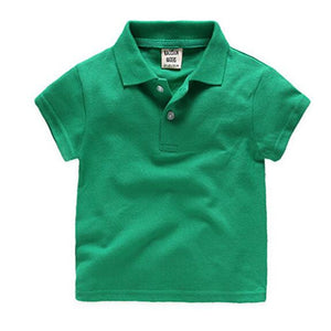 Hot New Boys Polo Shirts Summer Polo shirts for Boy Short Sleeve Tops Tees Solid Color Kids Clothes Polo Shirt Children Clothing