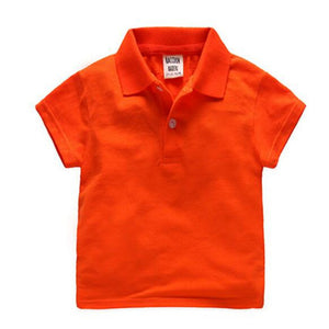 Hot New Boys Polo Shirts Summer Polo shirts for Boy Short Sleeve Tops Tees Solid Color Kids Clothes Polo Shirt Children Clothing