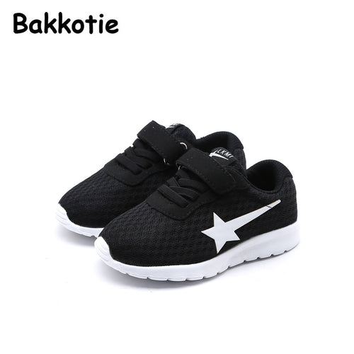 Bakkotie 2018 Spring Fashion Baby Boy Casual Shoe Girl Brand Little Kid Sport Sneaker Child Leisure White Shoe Toddler Mesh Soft