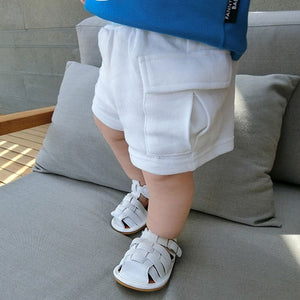 PLAMTEE New Baby Shorts Summer Elastic Waist  Solid Color Baby Boys Short Pants Fashion Loose Clothing For Children 2018